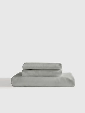 QUINCE Bamboo Fitted Sheet King Eucalyptus 7202